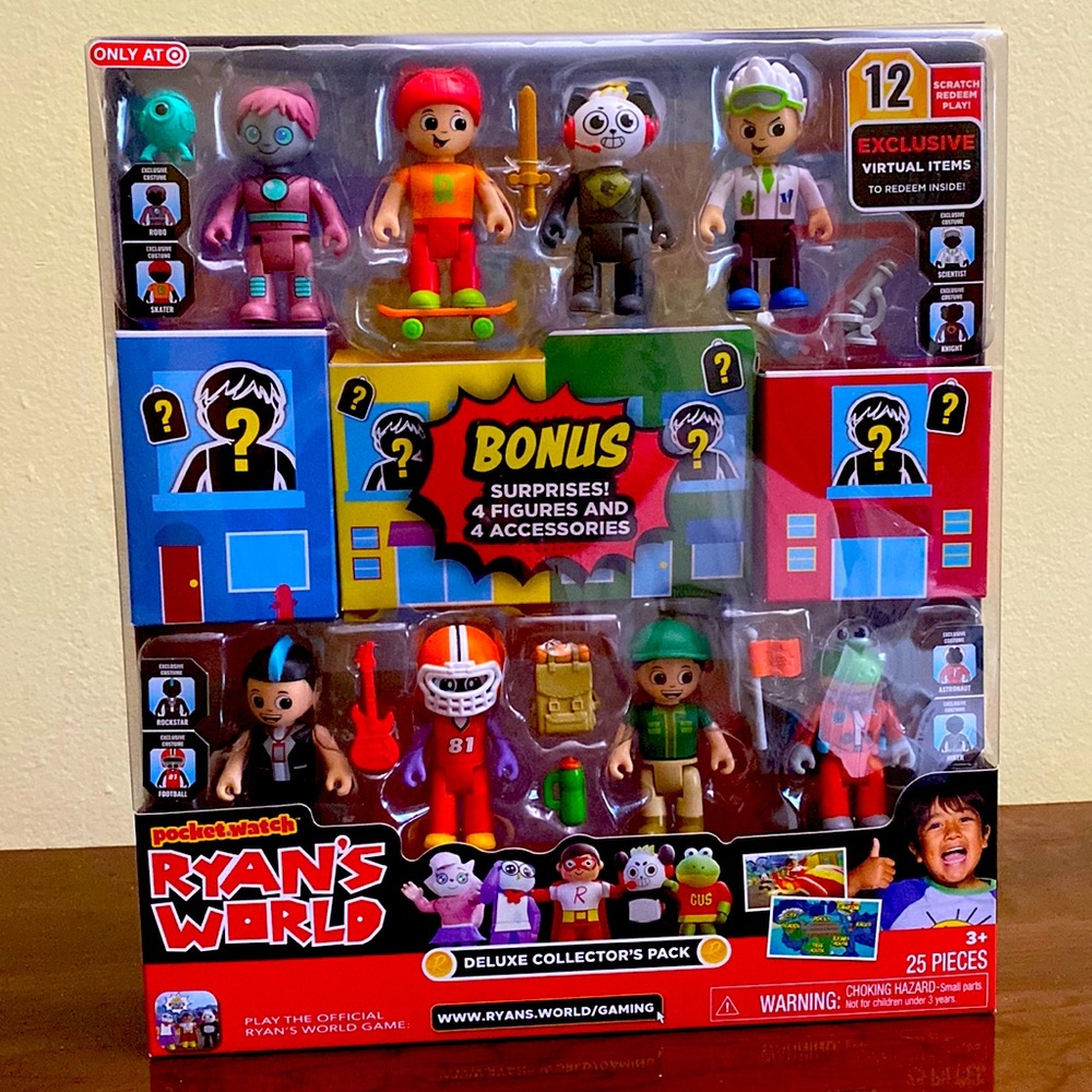 The Official Ryan’s World Game age 3+ 25 pieces New can bundle if u need more